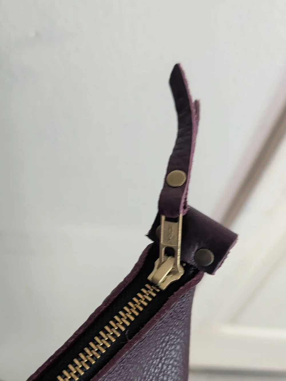 Portland Leather Plum Purple Shoulder Bag